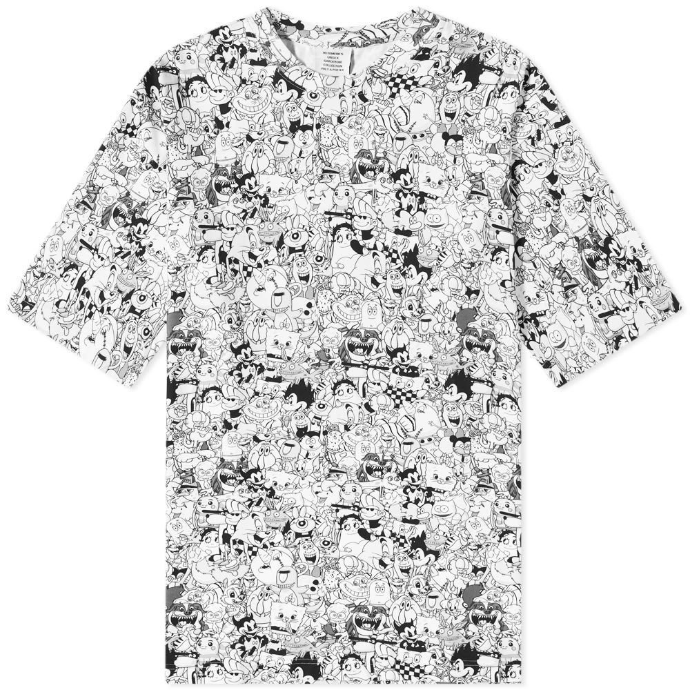 VETEMENTS Oversize Cartoon Mania Tee - 1