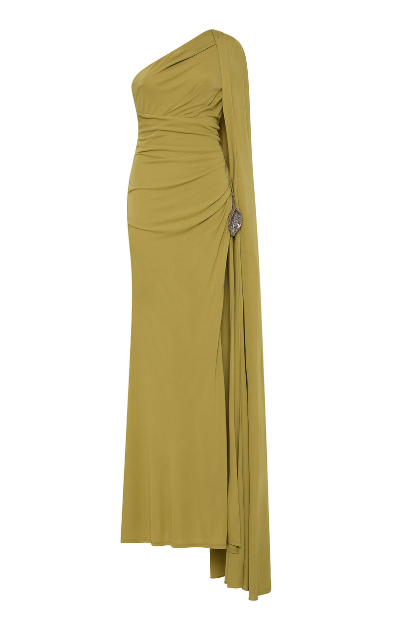 Jordan Draped Gown green 1