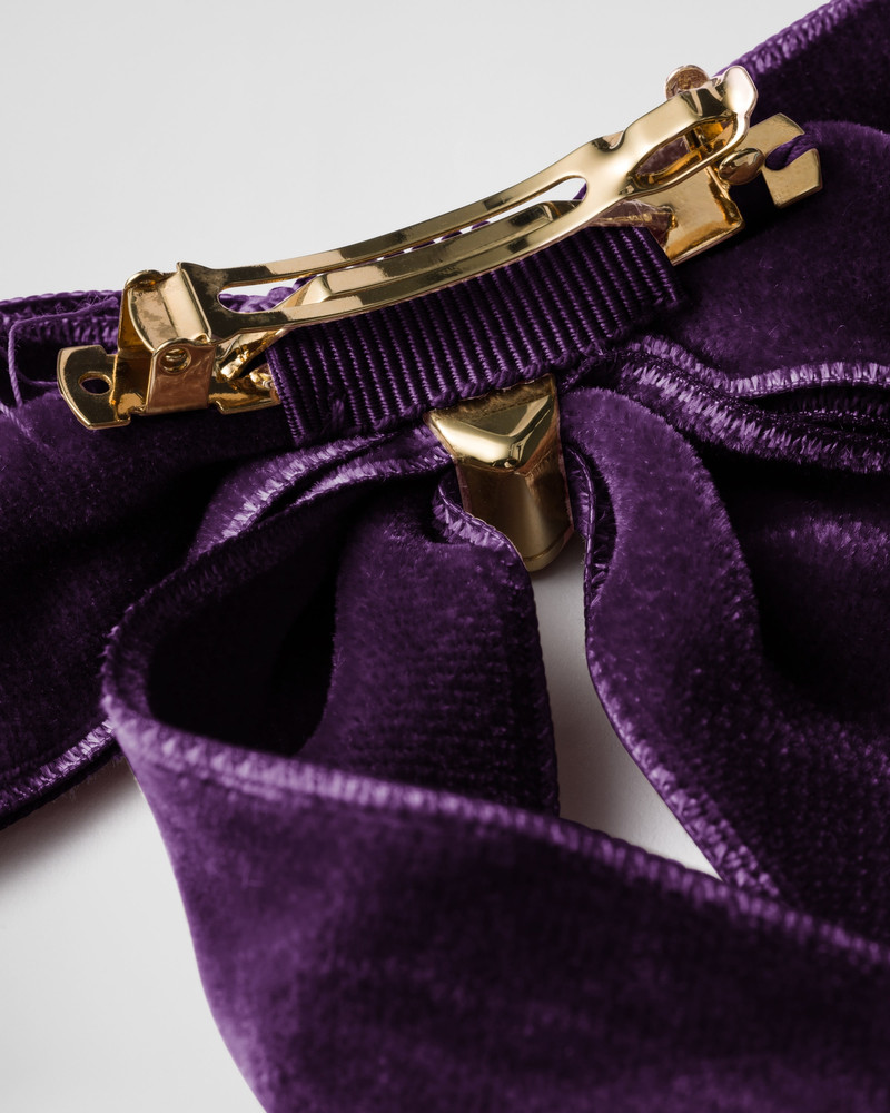 Prada Velvet hair clip outlook