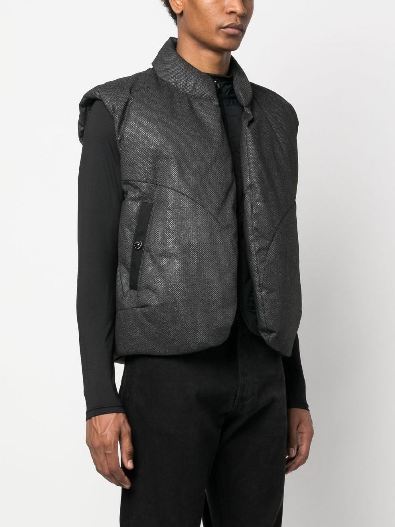 zip-up padded jacket - 3