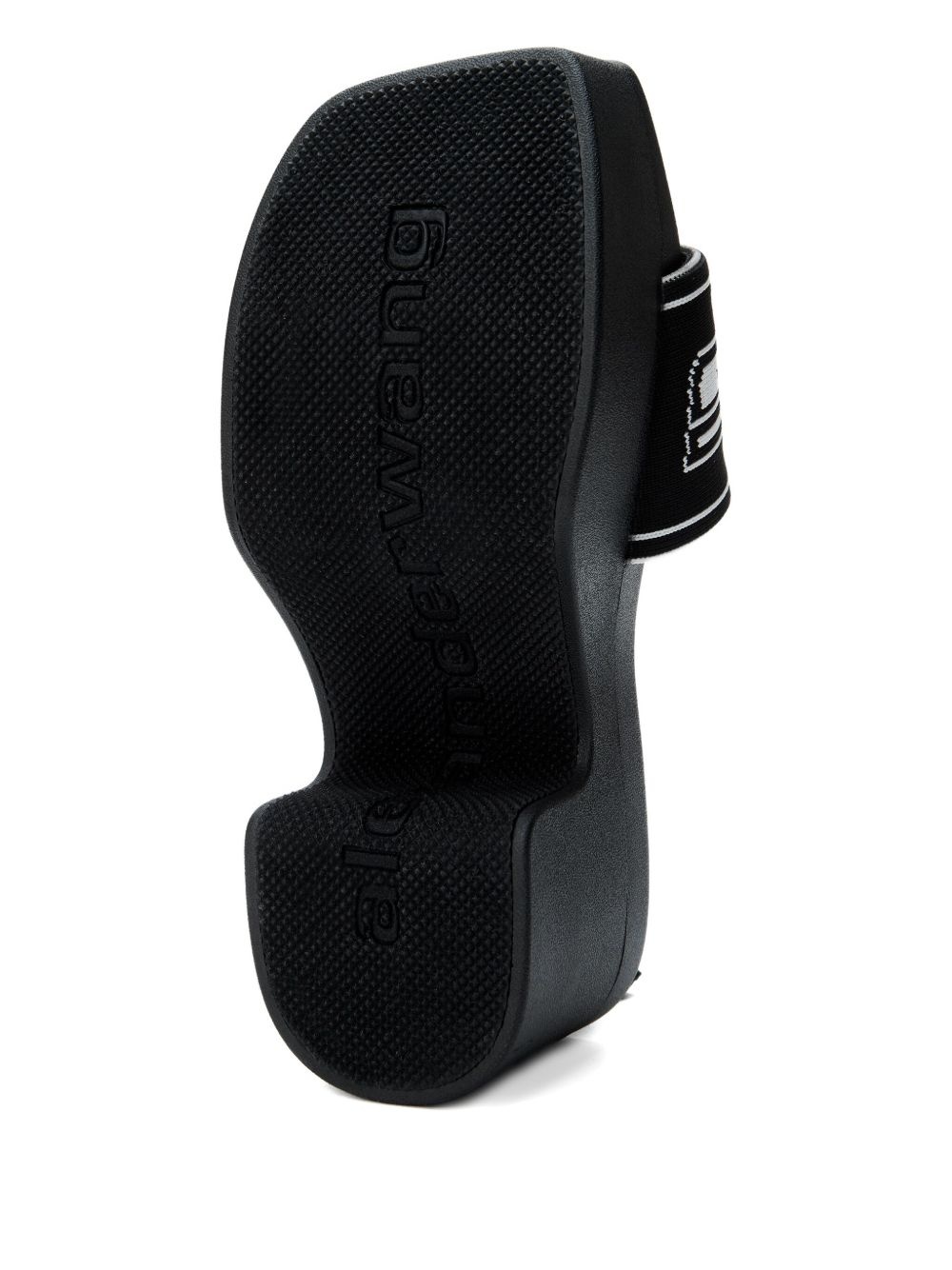 logo-band platform sandals - 5