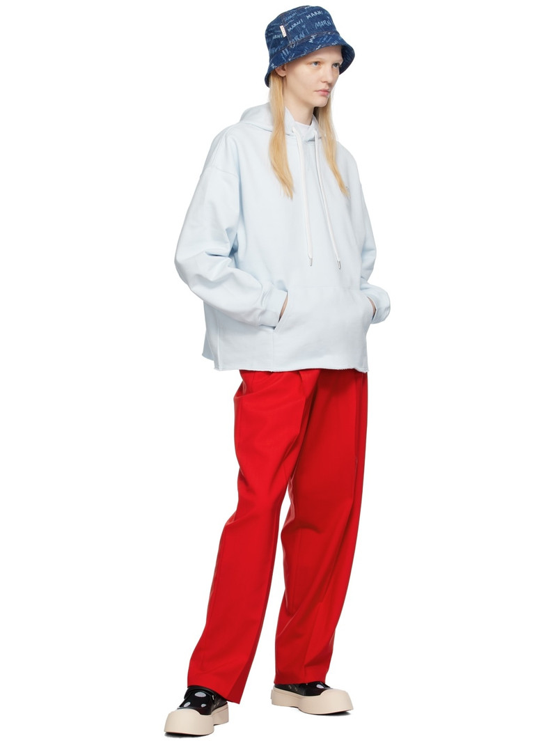Marni Blue Printed Hoodie outlook