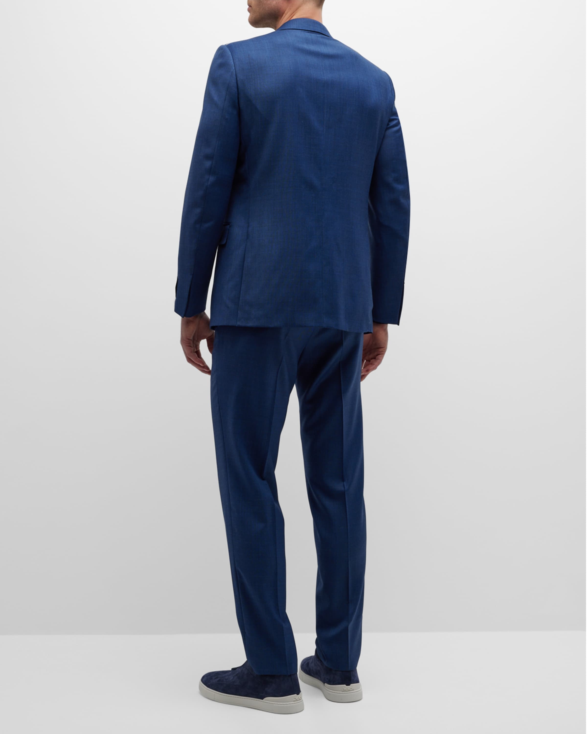 Men's Solid Wool Classic-Fit Suit - 3