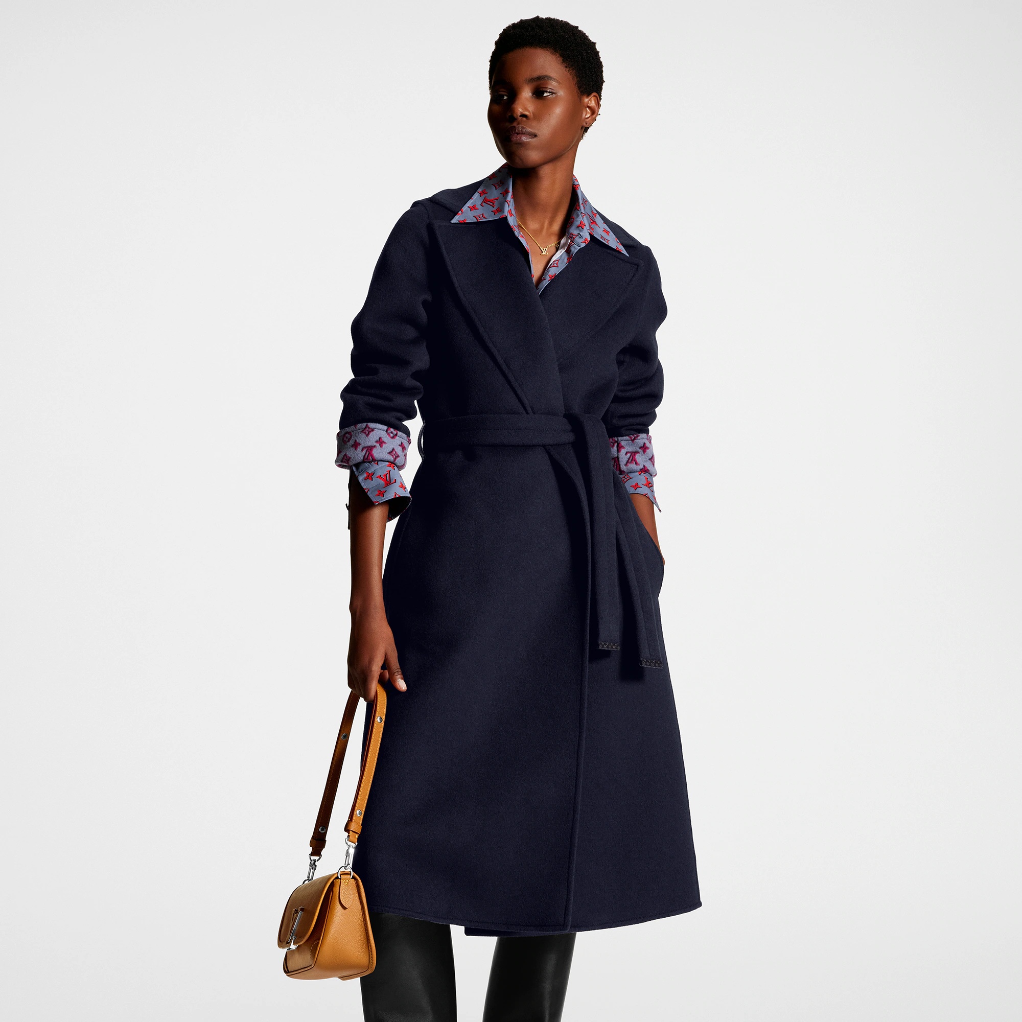 Signature Long Wrap Coat - 5