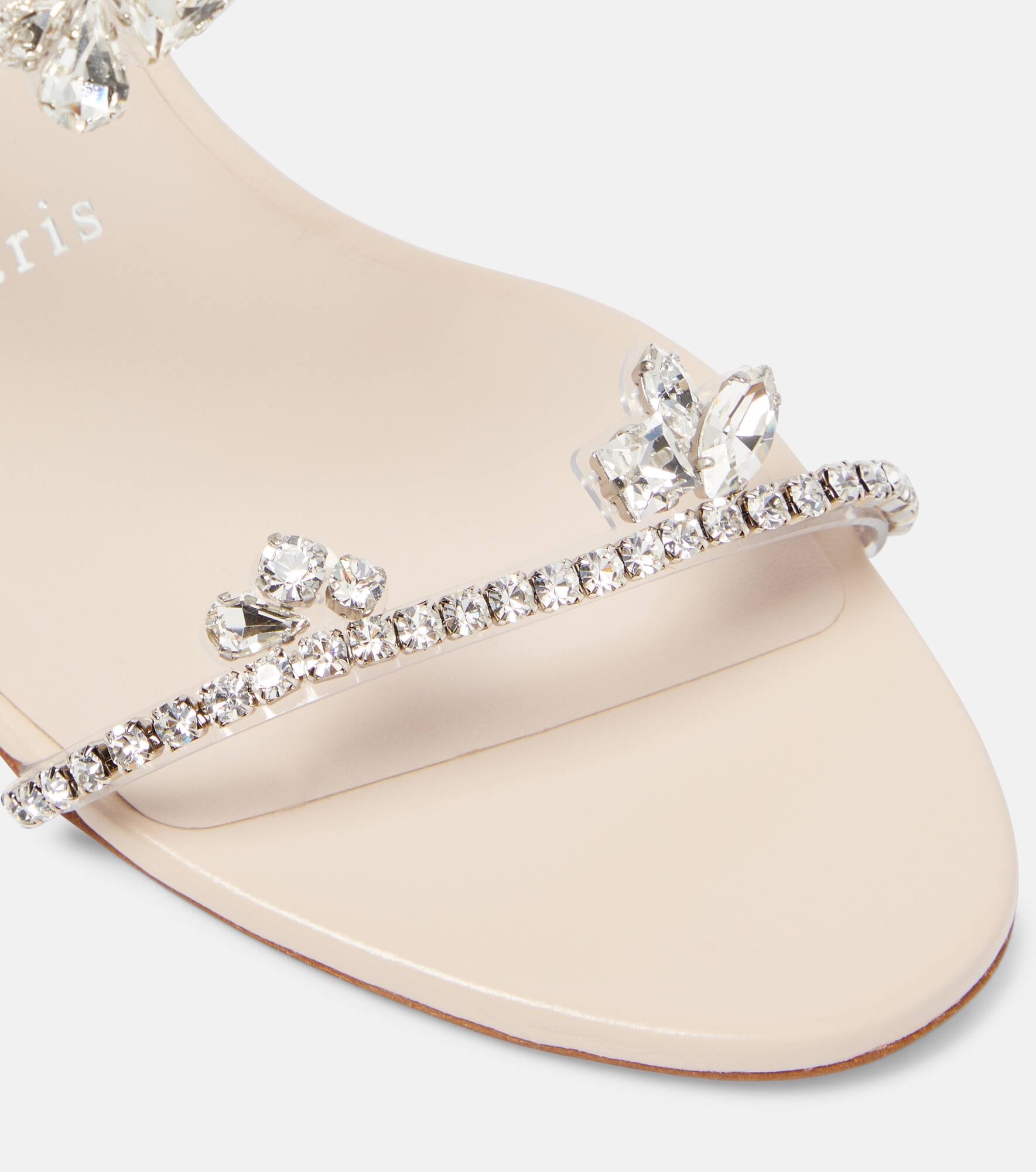 Just Queen 70 embellished leather mules - 6