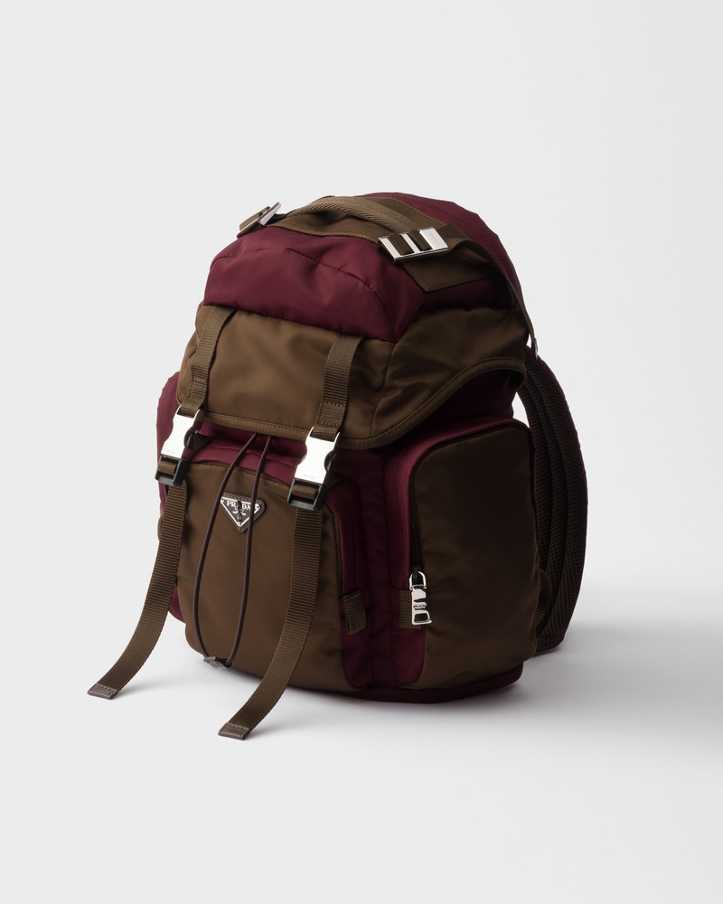 Re-Nylon and Saffiano leather backpack 3