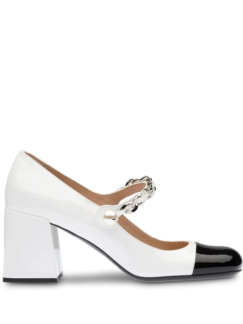 patent-leather Mary Jane pumps - 1