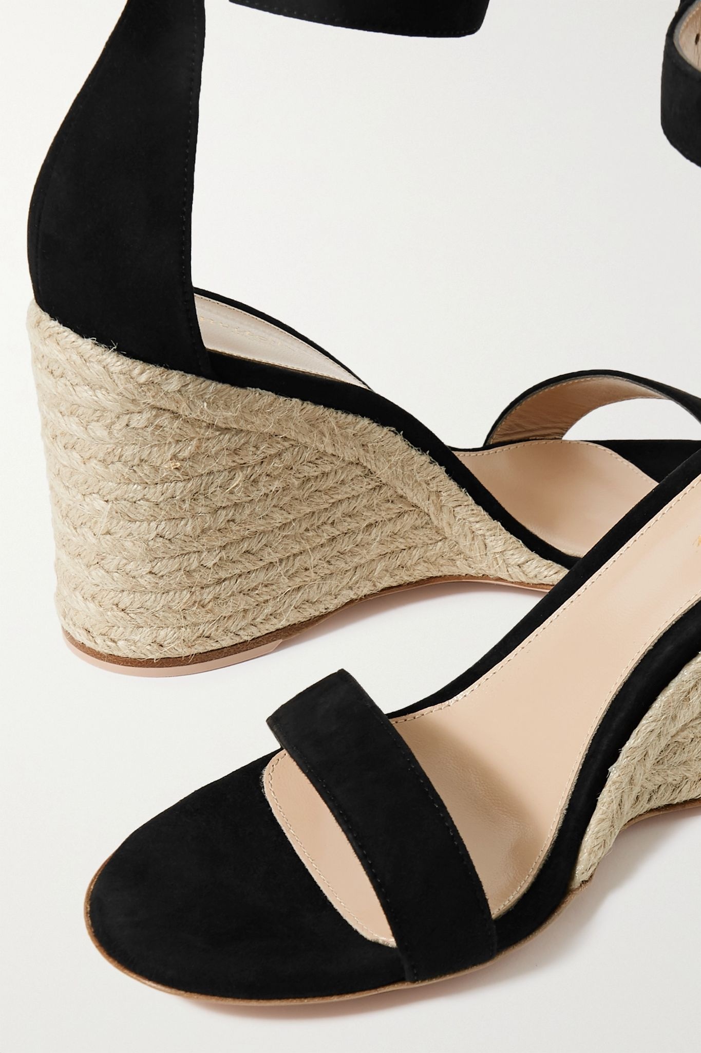 Portofino 85 suede espadrille wedge sandals - 4