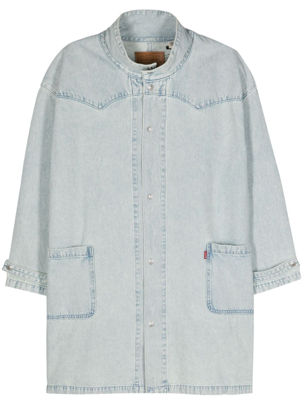 Western-style denim coat - 1
