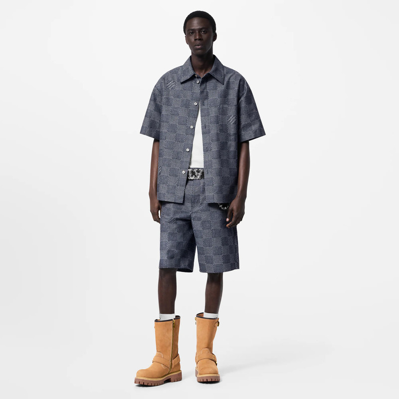 Louis Vuitton Damier Denim Chambray Shorts outlook
