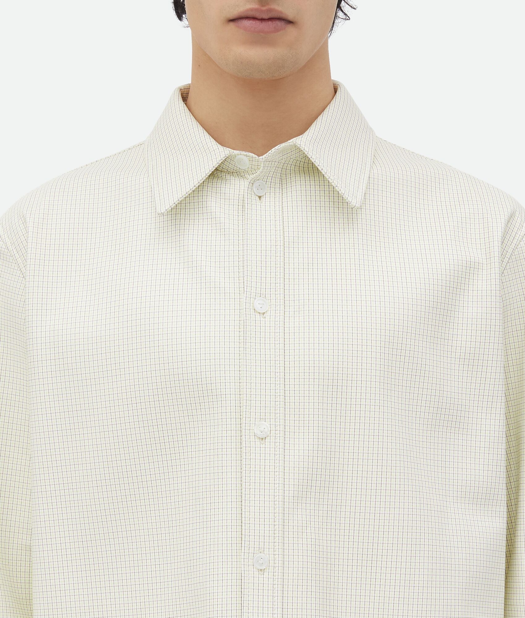 Printed Leather Check Shirt - 5
