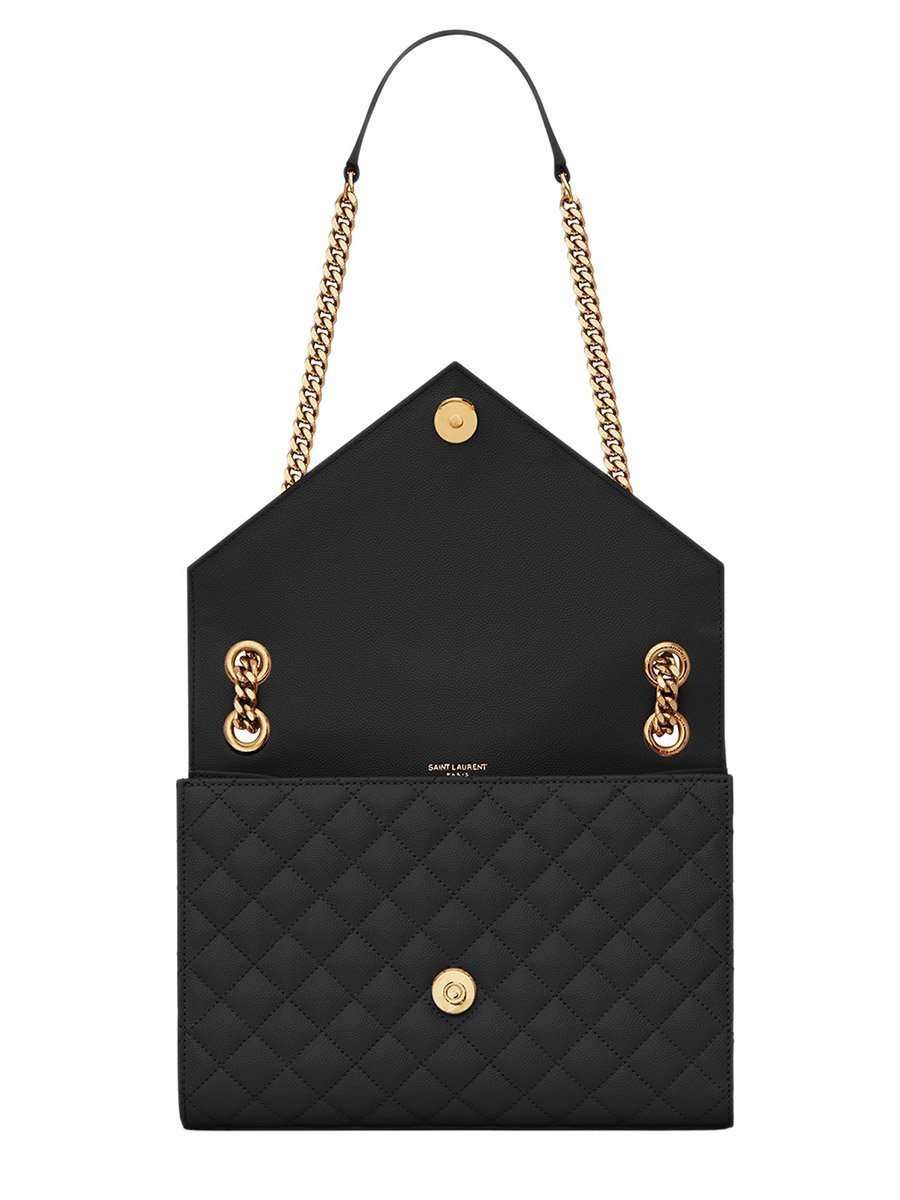 Envelope Medium Bag in Mix Matelassé Grain de Poudre Embossed Leather - 6