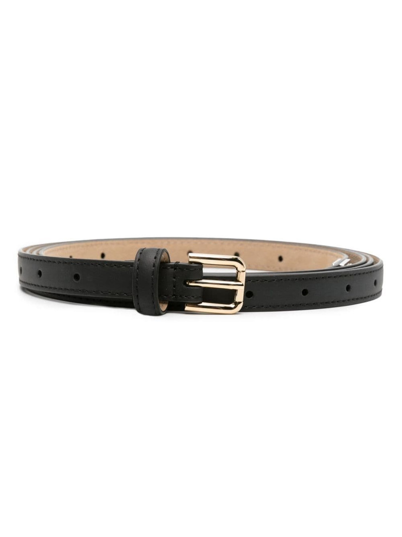 buckled leather belt 1