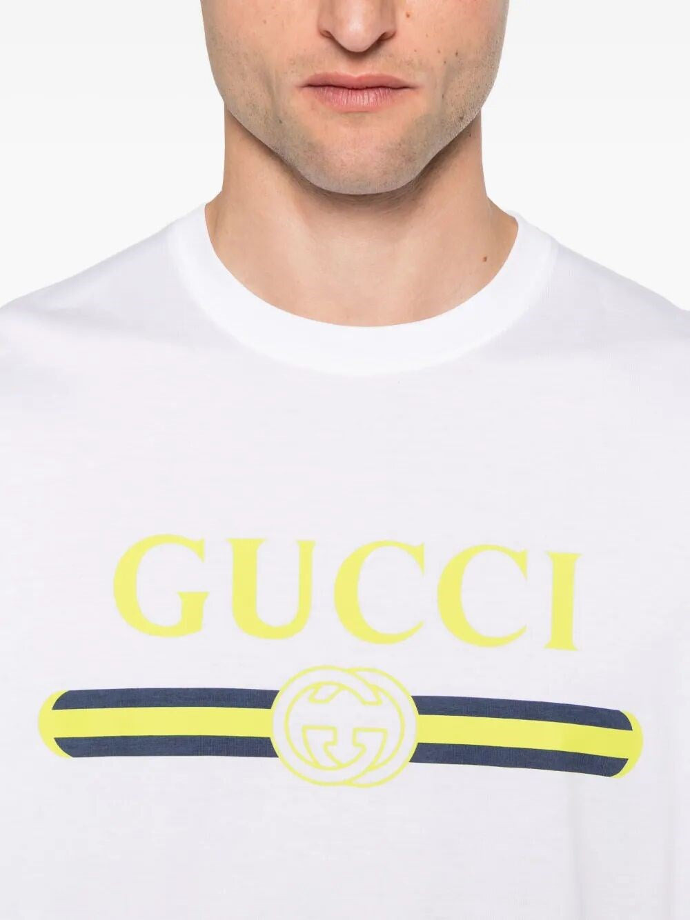 Gucci Men Short Sleeve Cotton Jersey T-Shirt - 4