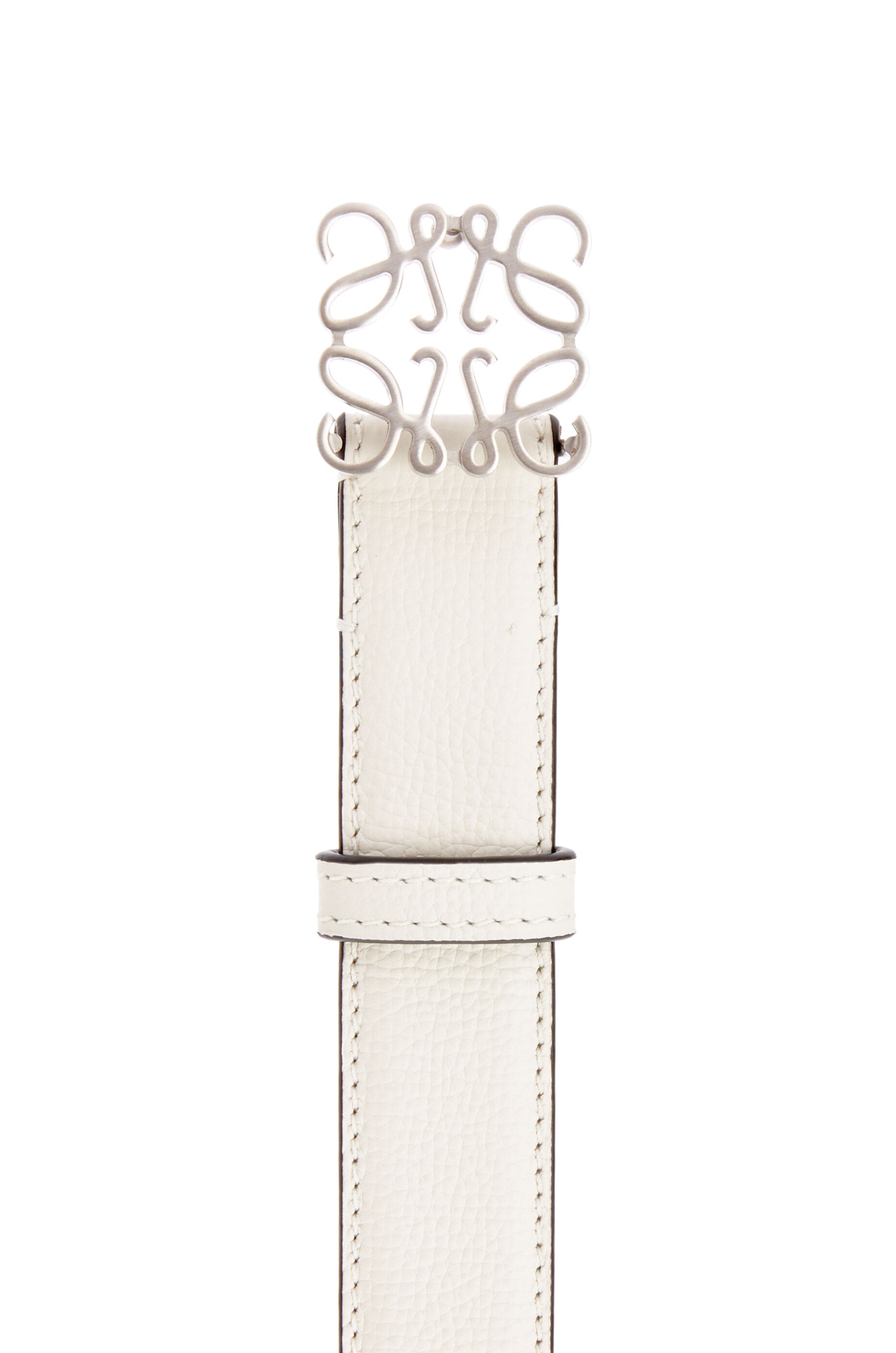 Anagram belt in pebble grain calfskin - 2