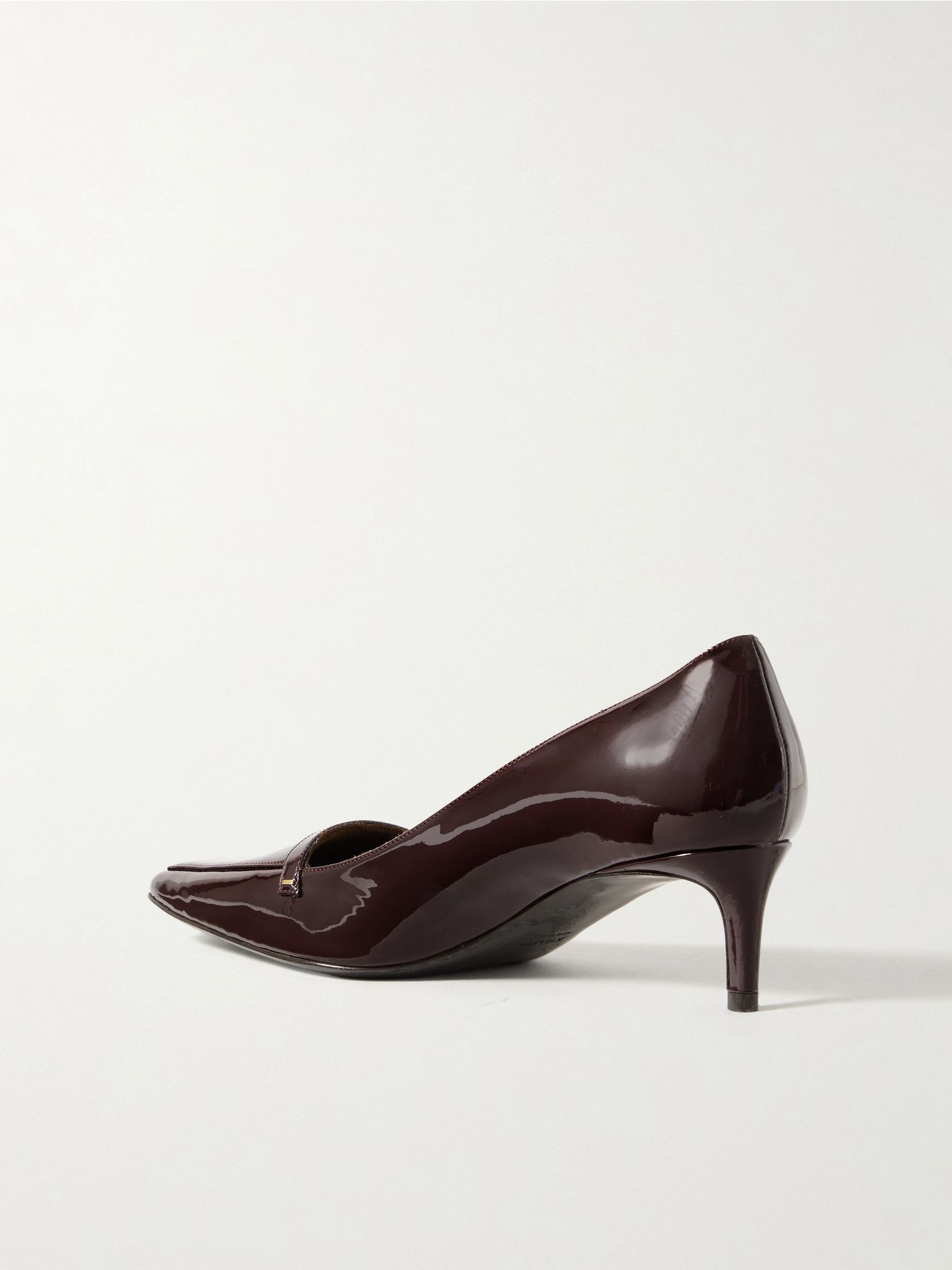 Celia patent-leather pumps Merlot - 3