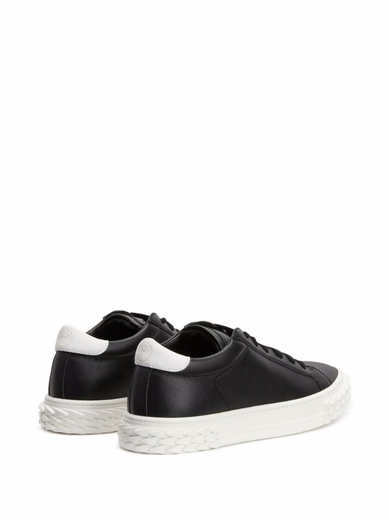 two-tone lace-up sneakers - 3