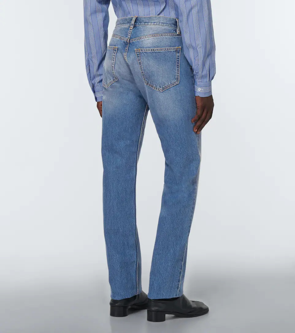 Mid-rise straight jeans - 4