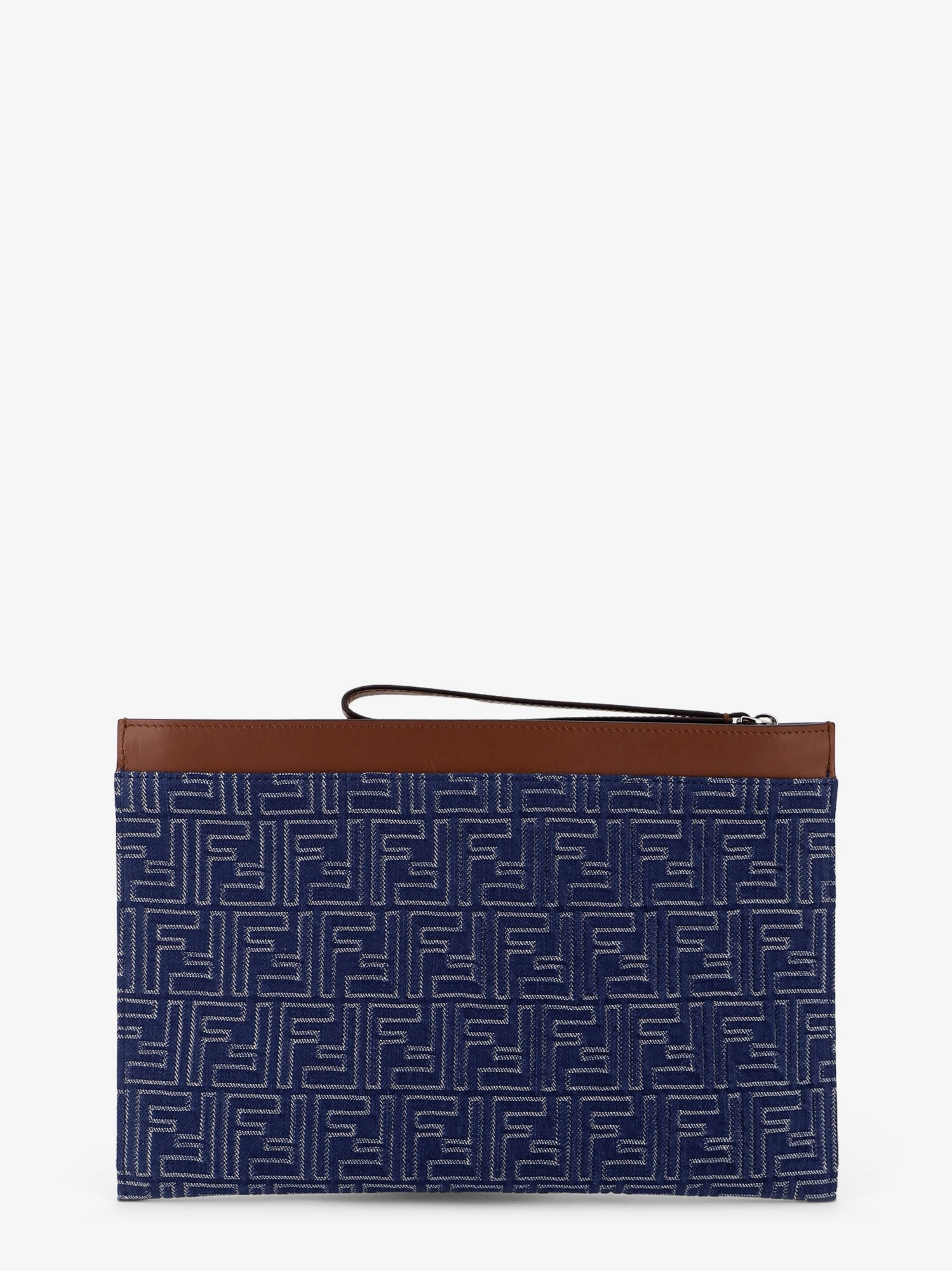 FF JACQUARD DENIM CLUTCH - 3