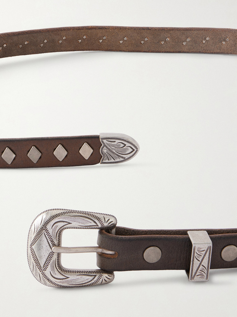 Aria Embellished Leather Belt 3