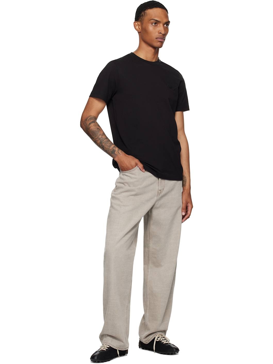 Black Short Sleeve T-shirt - 4
