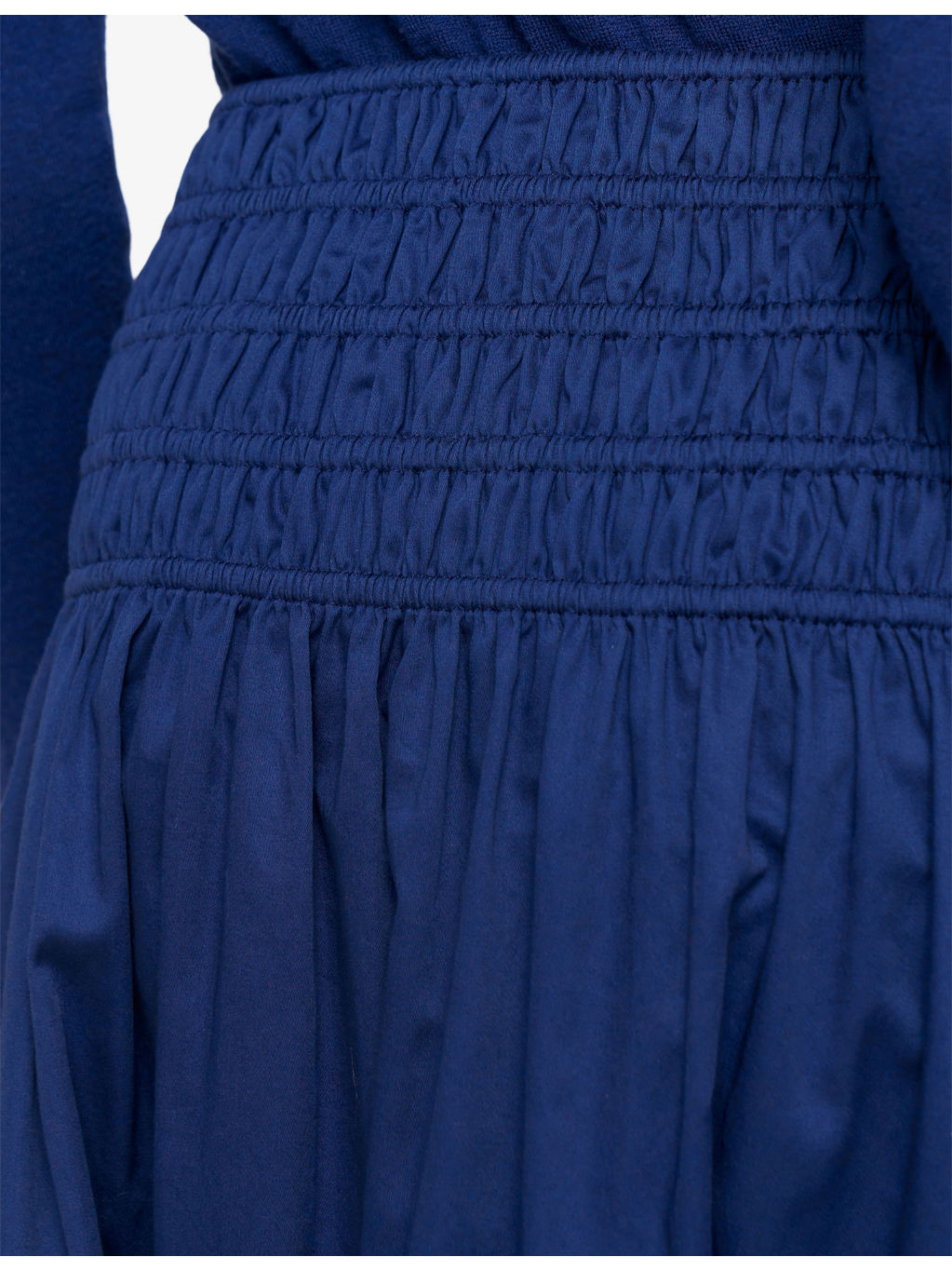 Leonie Elasticated-Waistband Cotton-Sateen Midi Skirt - 4