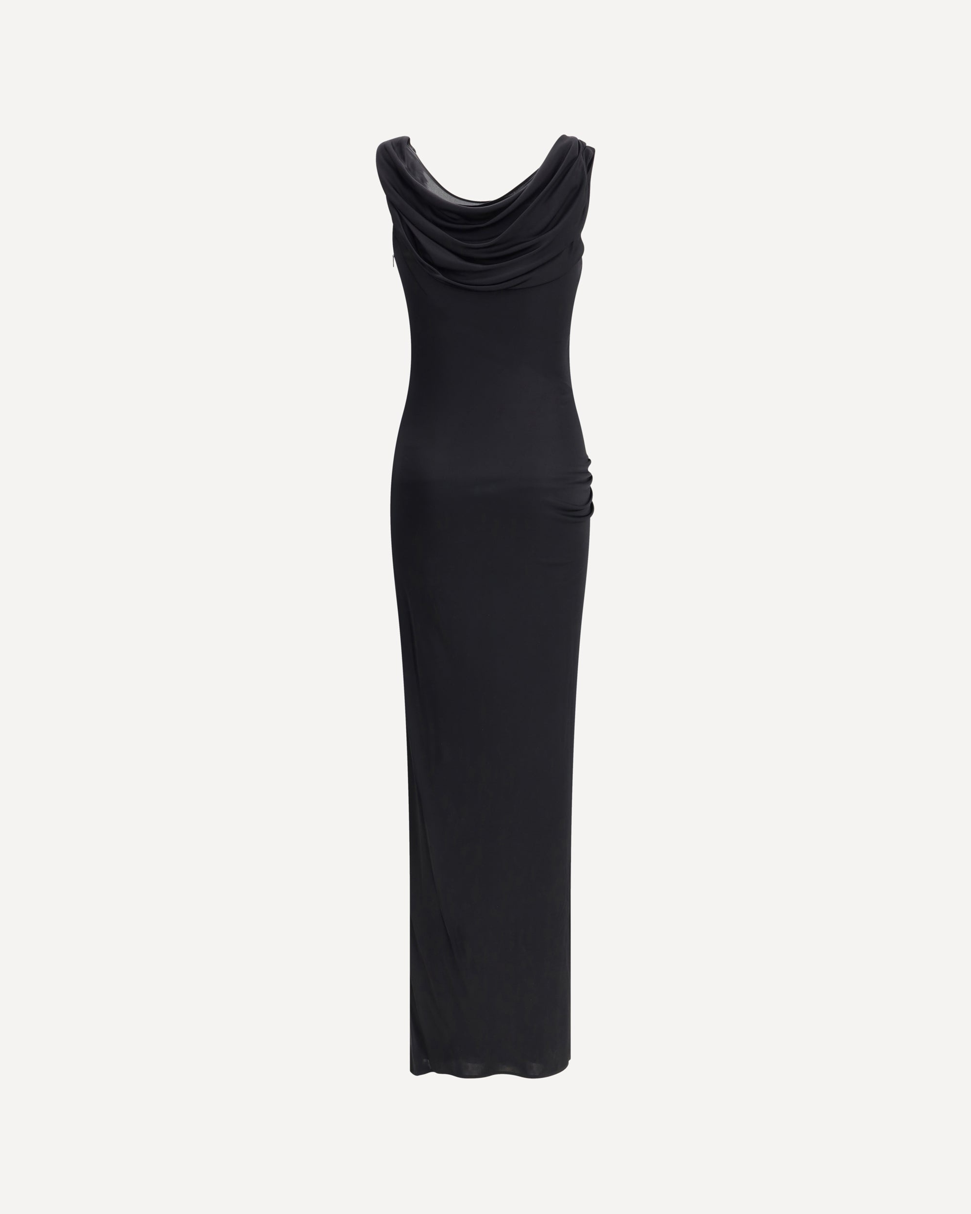 Draped jersey long Dress - 2