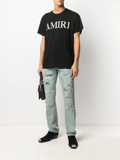 AMIRI ripped straight-leg jeans outlook