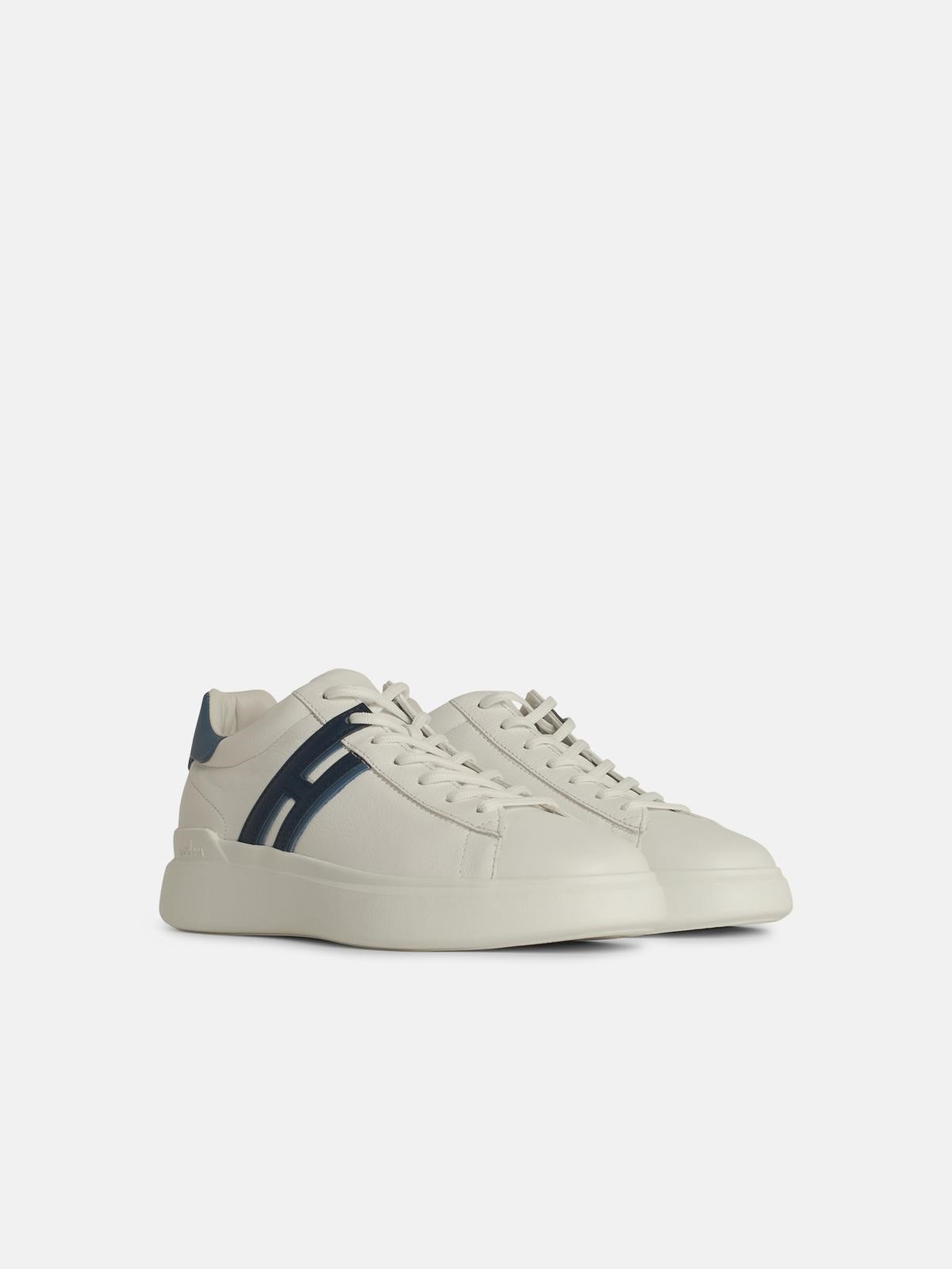 'H582' WHITE LEATHER SNEAKERS - 2