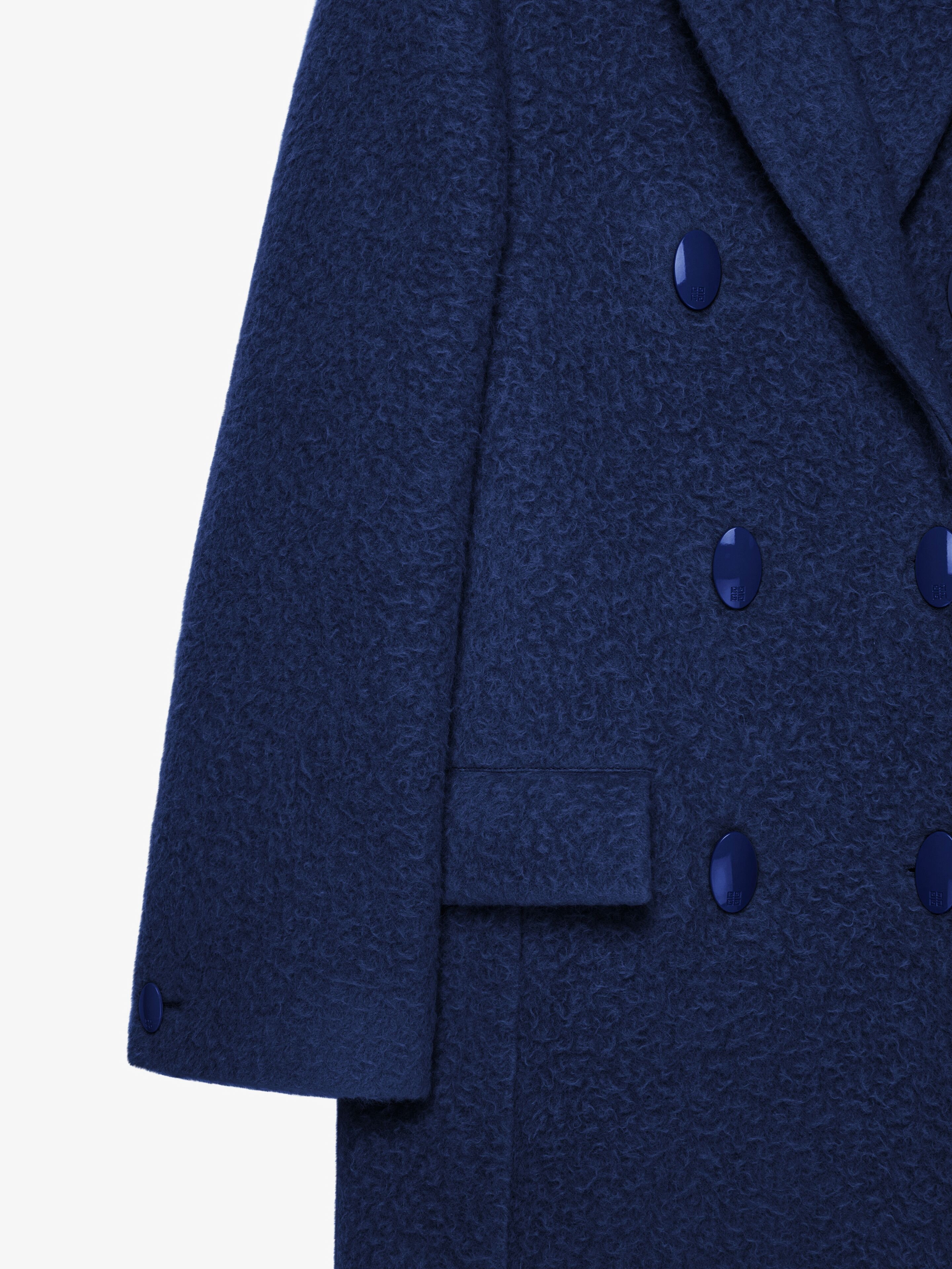 COAT IN ALPACA BOUCLETTE WOOL - 5