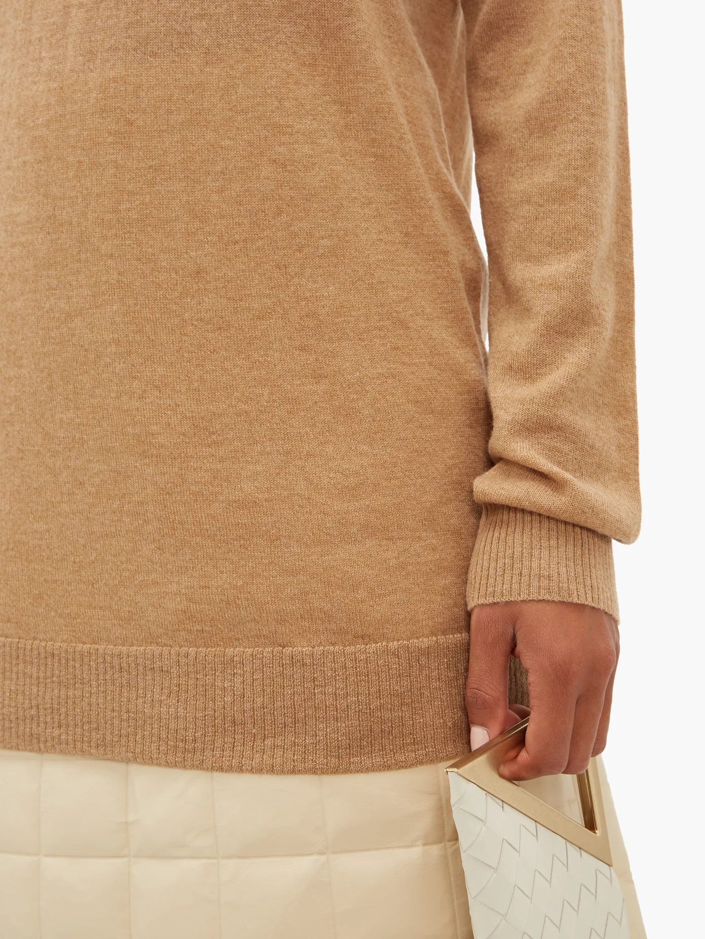 Round-neck cashmere sweater - 3