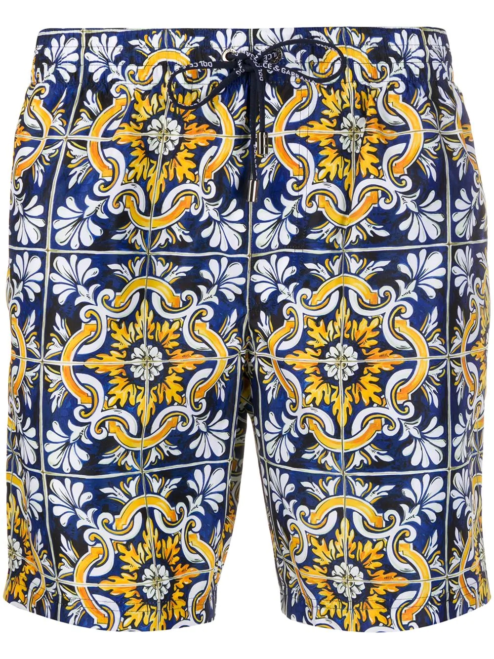 mosaic printed swimming trunks - 1