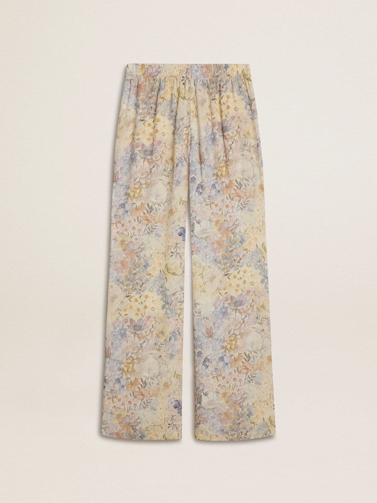 Women's multicolor joggers with floral print - 6