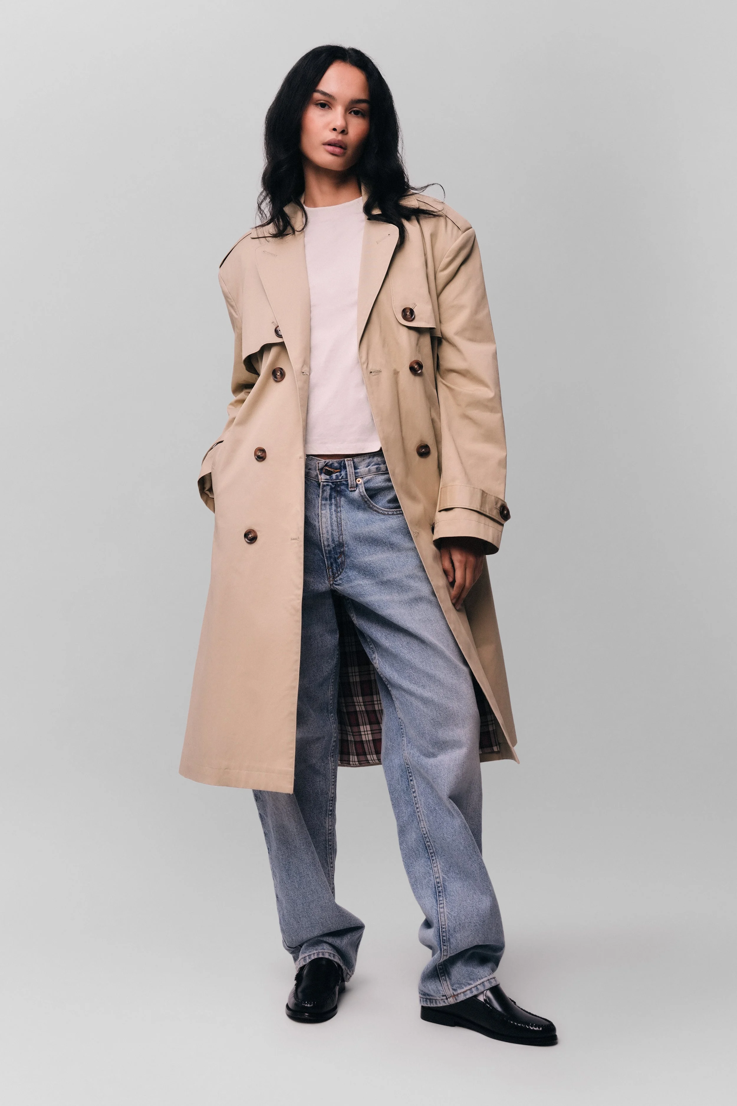 GUIZIO CLASSIC TRENCH COAT | REVERSIBLE