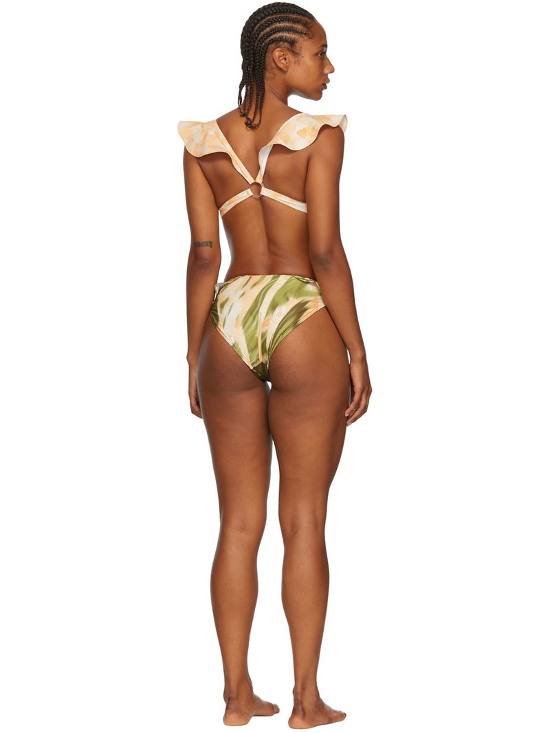 Collina Strada SSENSE Exclusive Khaki Recycled Nylon Bikini outlook