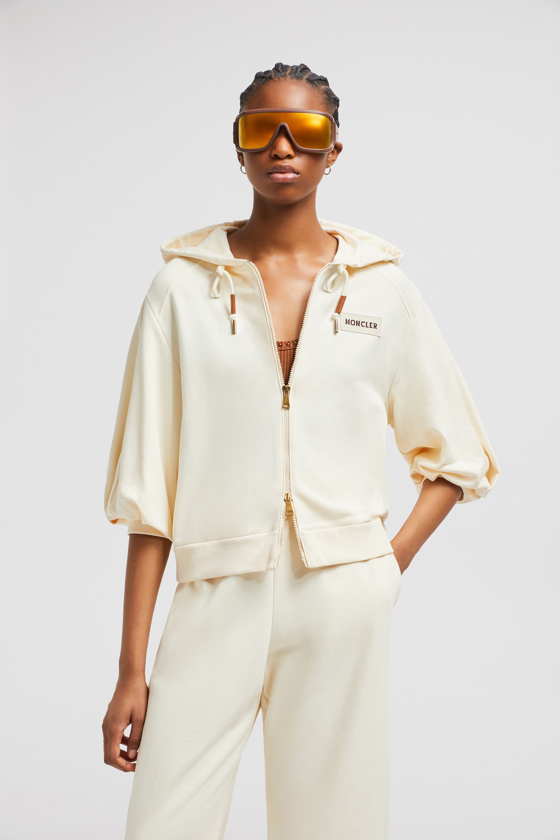 Cotton Zip-Up Hoodie - 2