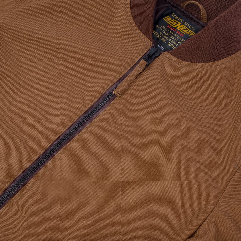 IHM-44-BRN 17oz Duck Type L-2B Flight Jacket - Brown - 10