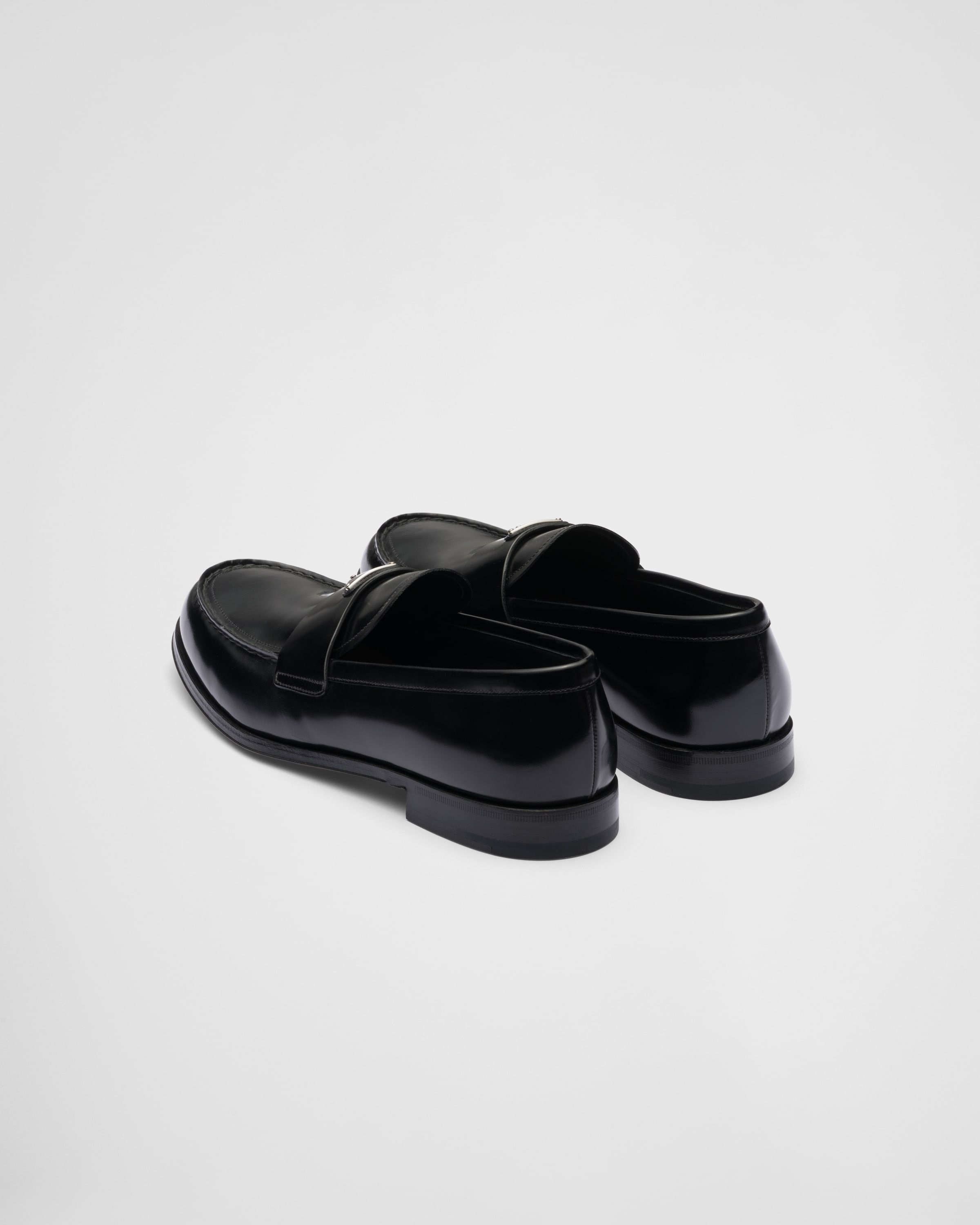 Brushed leather loafers - 5