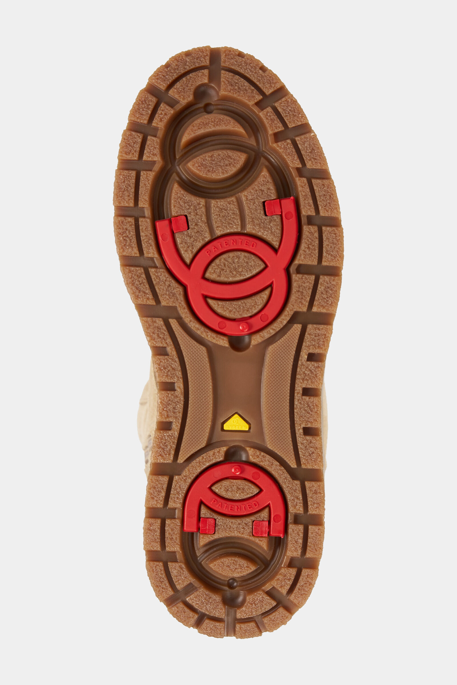 Calgary lace-up boots with spikes in Camel - 8