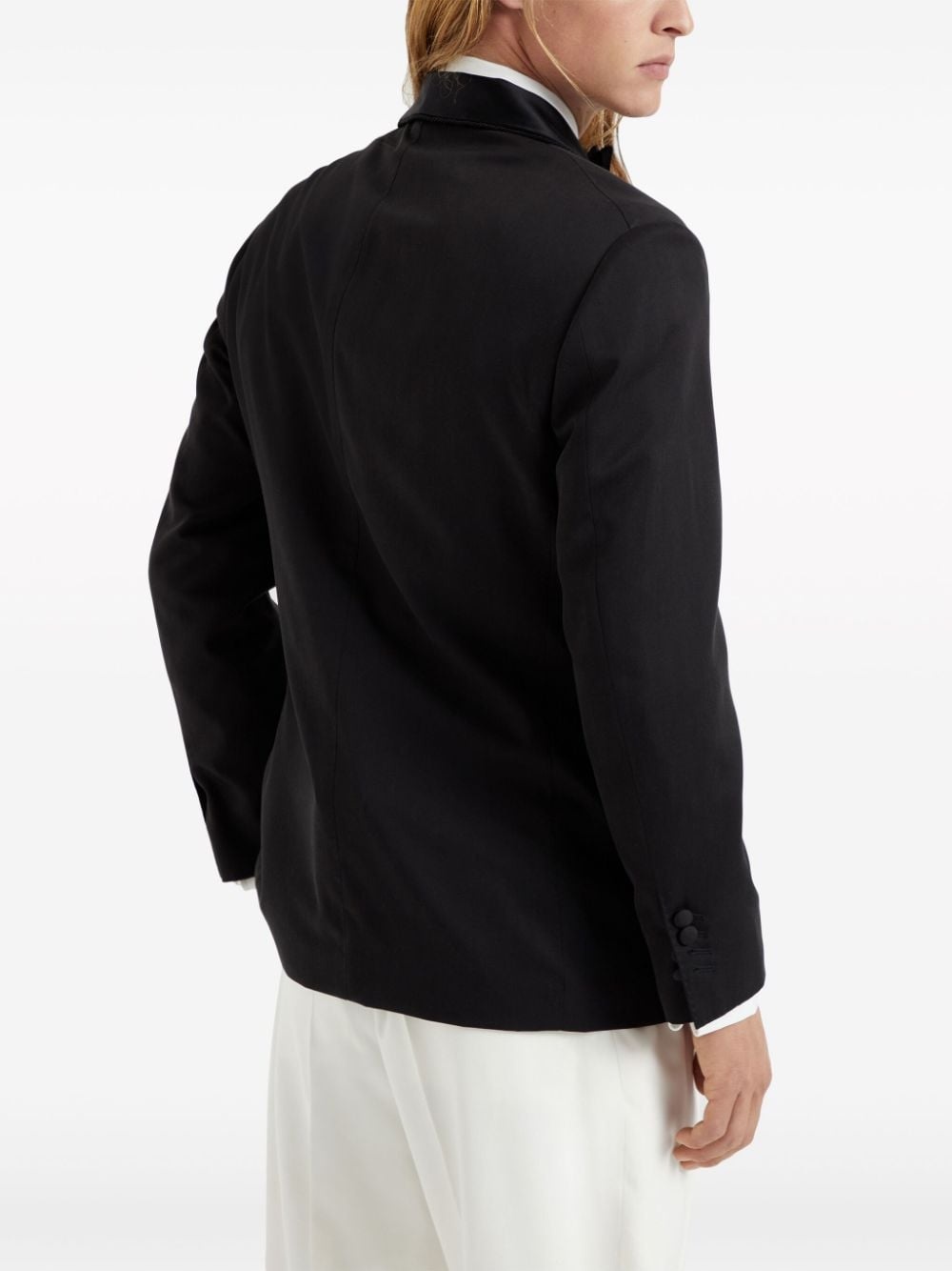 shawl-lapels dinner blazer - 4