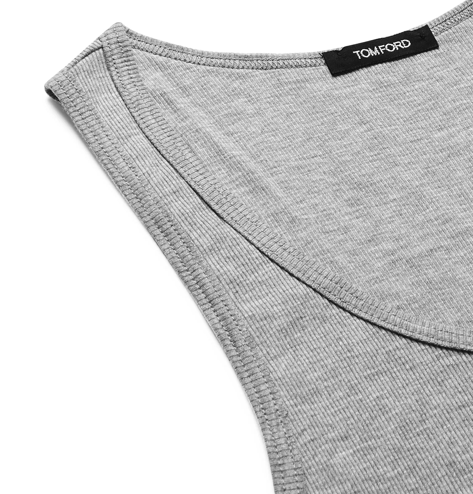Ribbed Cotton and Modal-Blend Tank Top - 15