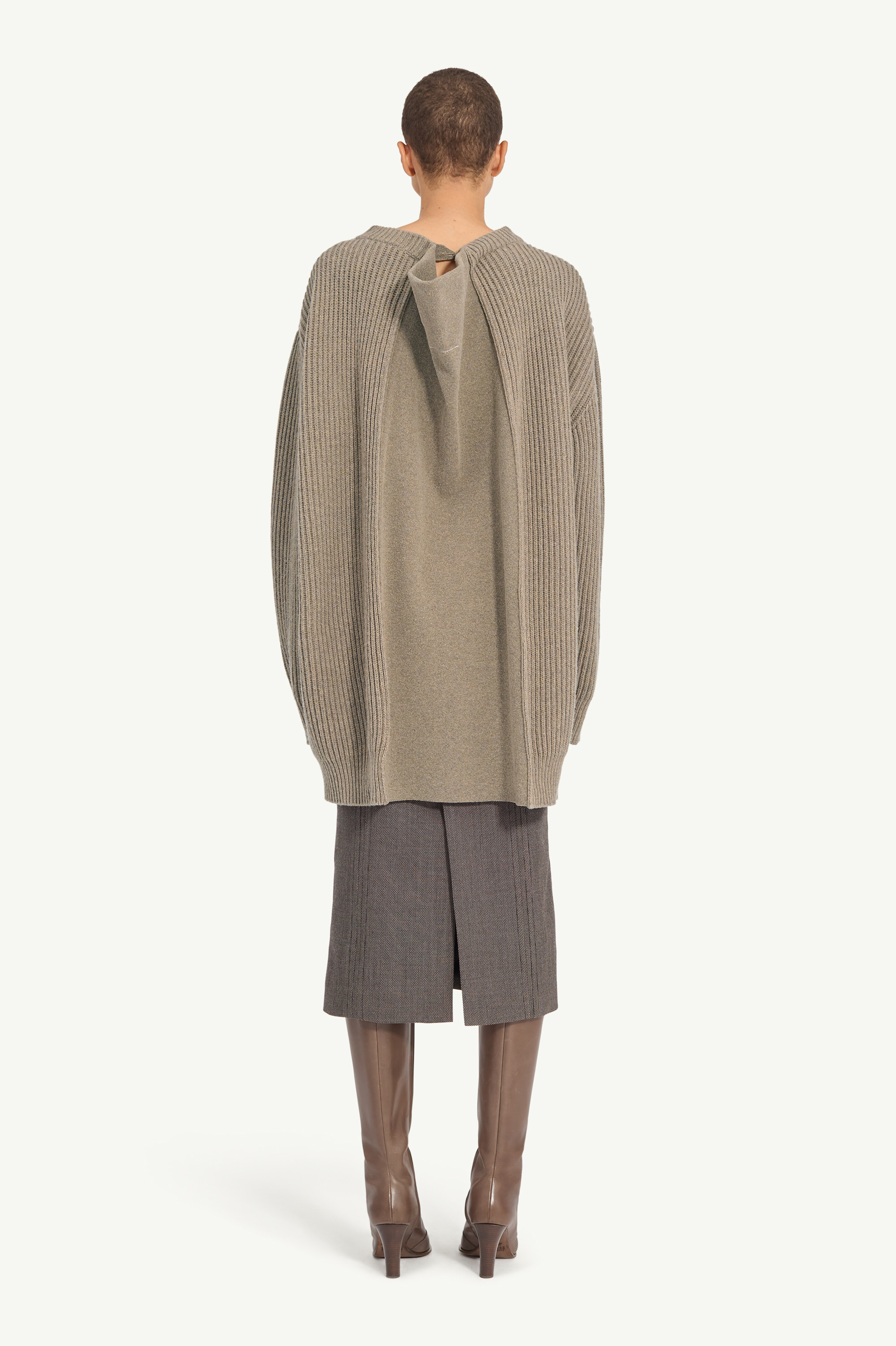 Wool blend sweater dress - 3