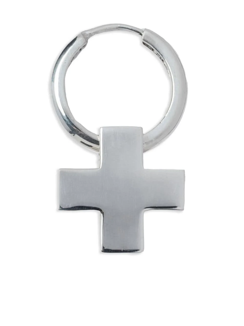 cross-charm hoop earring - 1