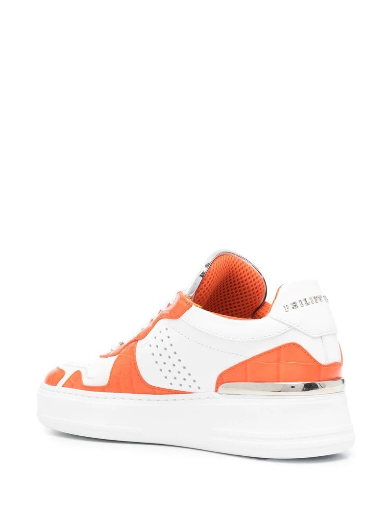 colour-block low-top sneakers 3