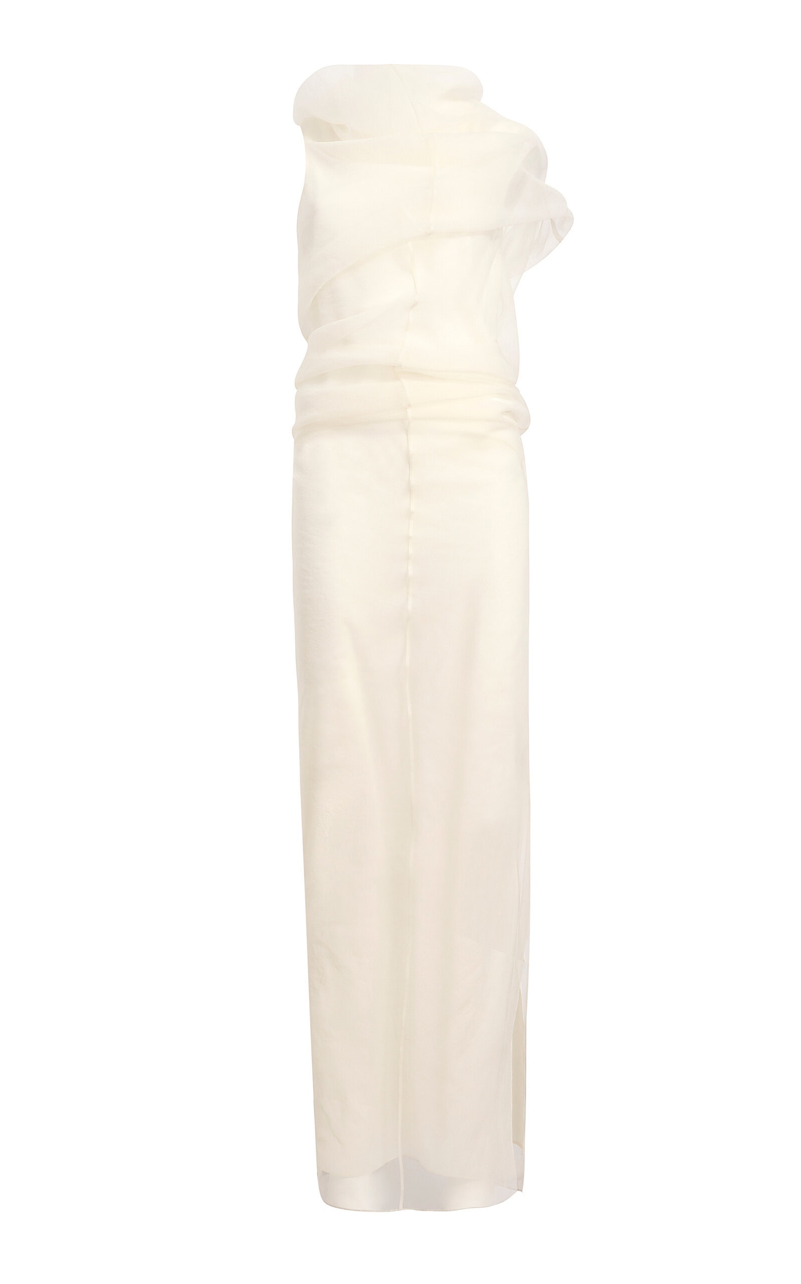 Jeanty Silk Gauze Midi Dress white - 1