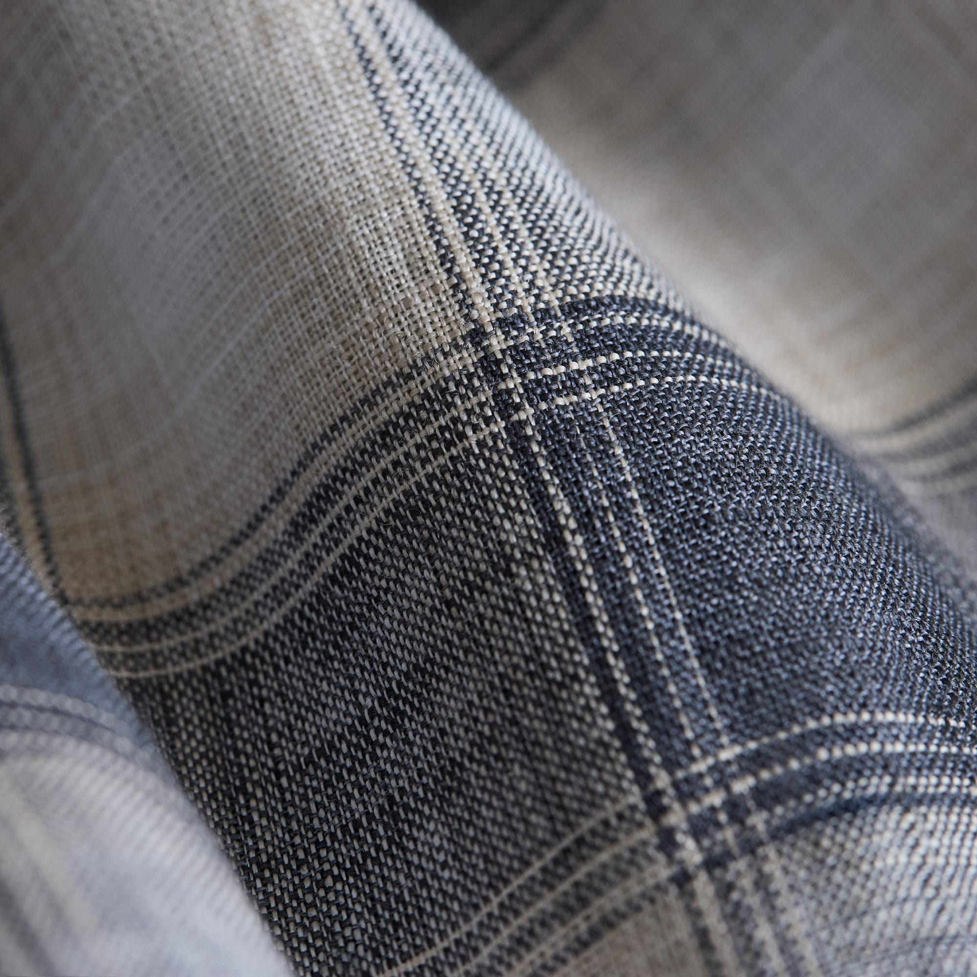 Irving Shirt in Ombré Check Linen - 7