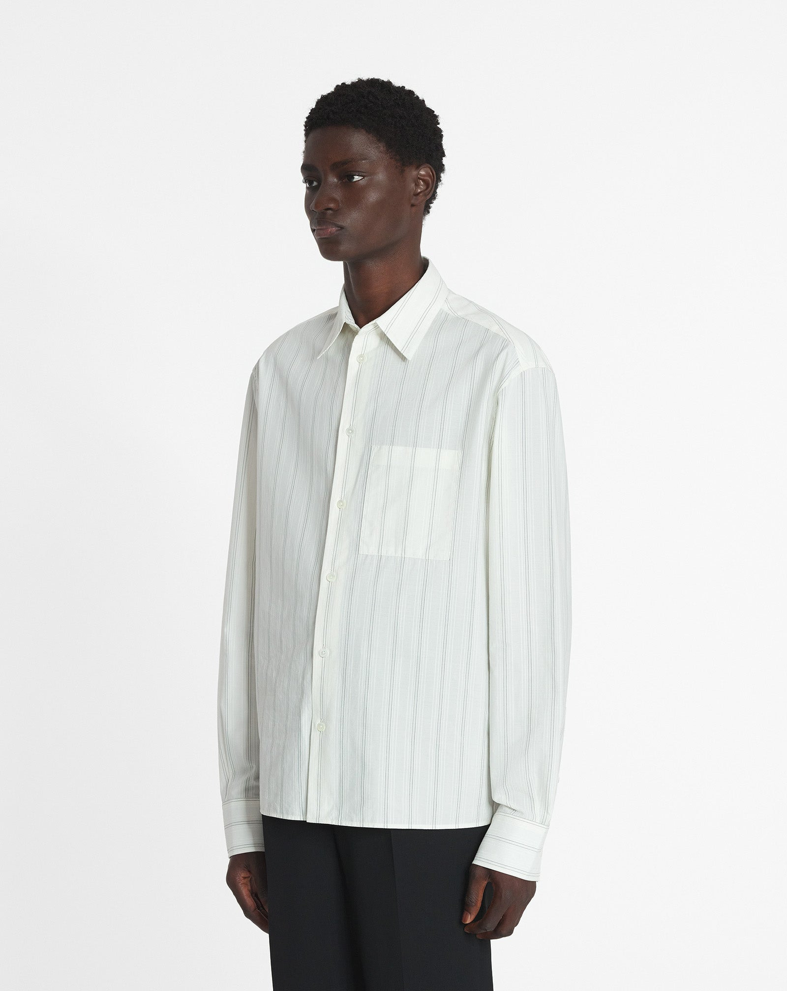 STRAIGHT COTTON SHIRT - 3