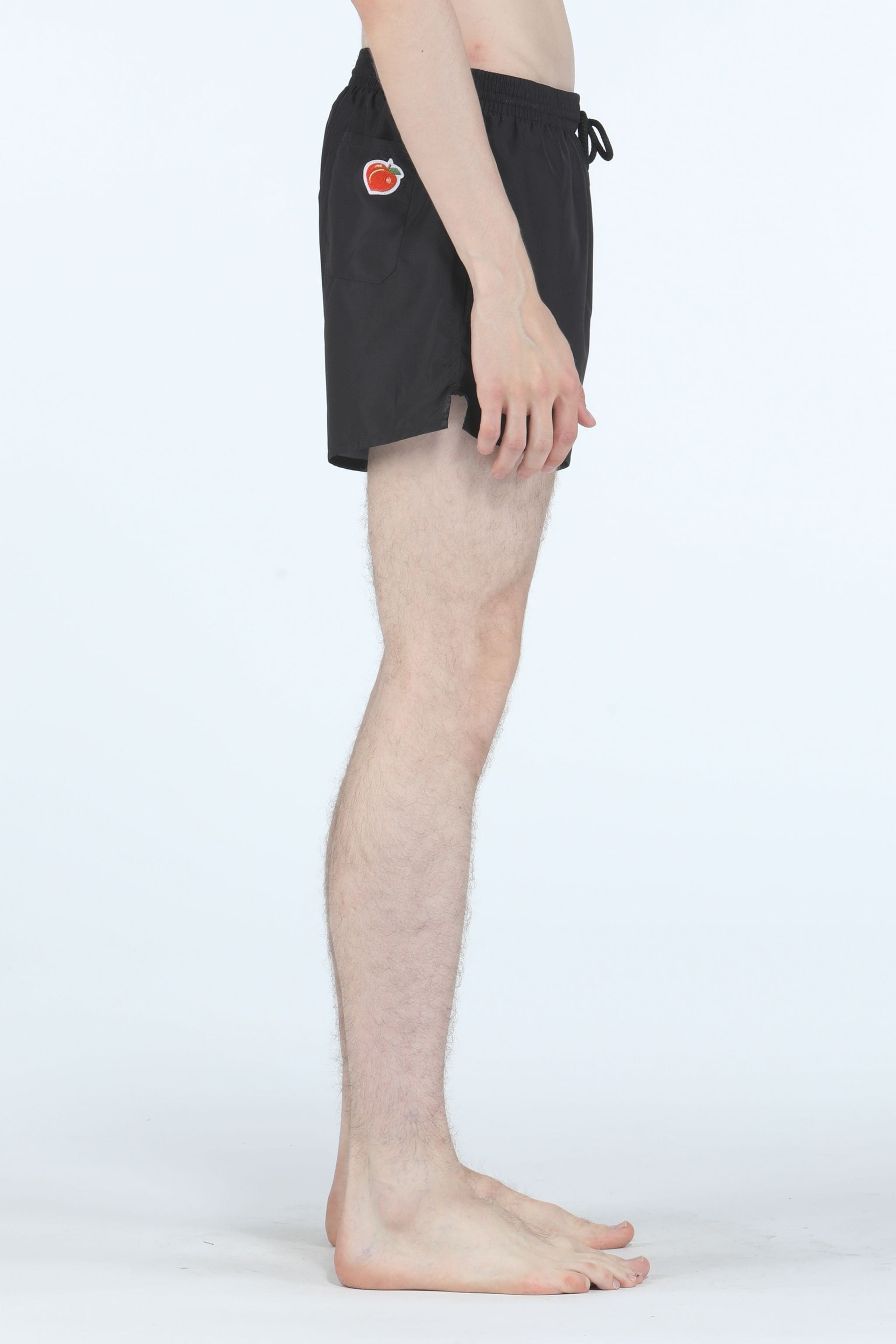PEACH-APPLIQUÉ SWIM SHORTS - 3