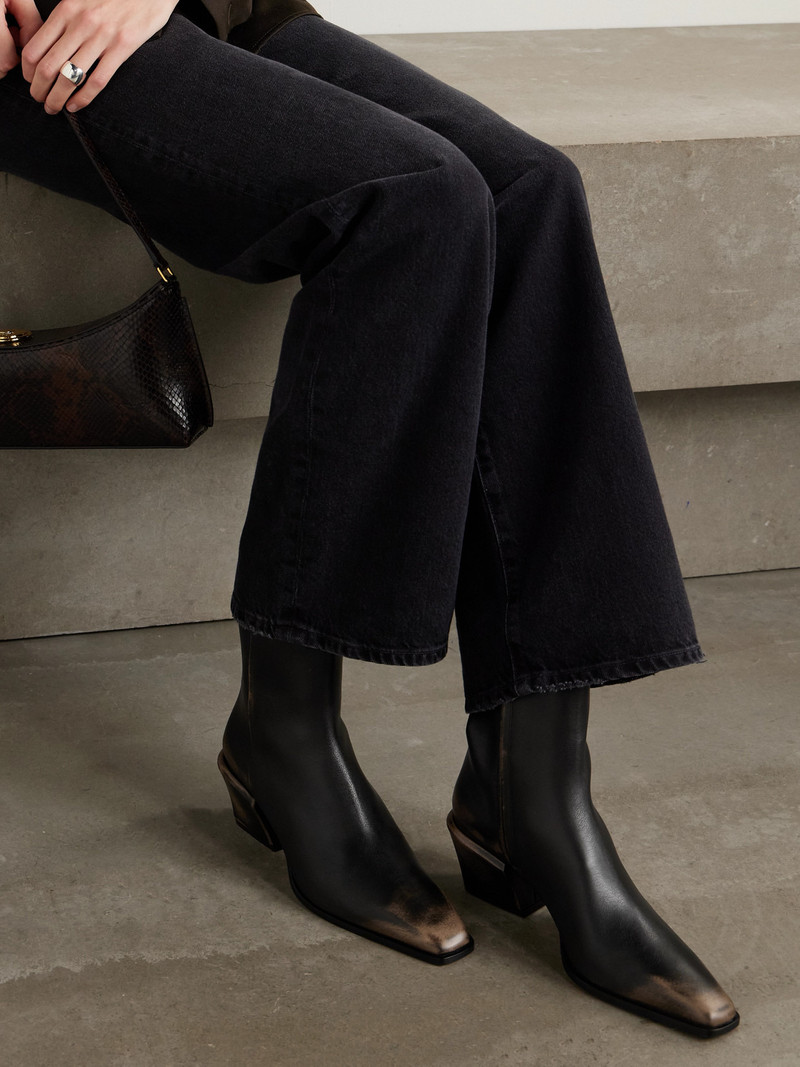 PARIS TEXAS Bettina Leather Ankle Boots outlook