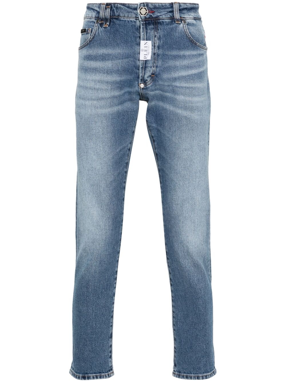 mid-rise skinny jeans - 1